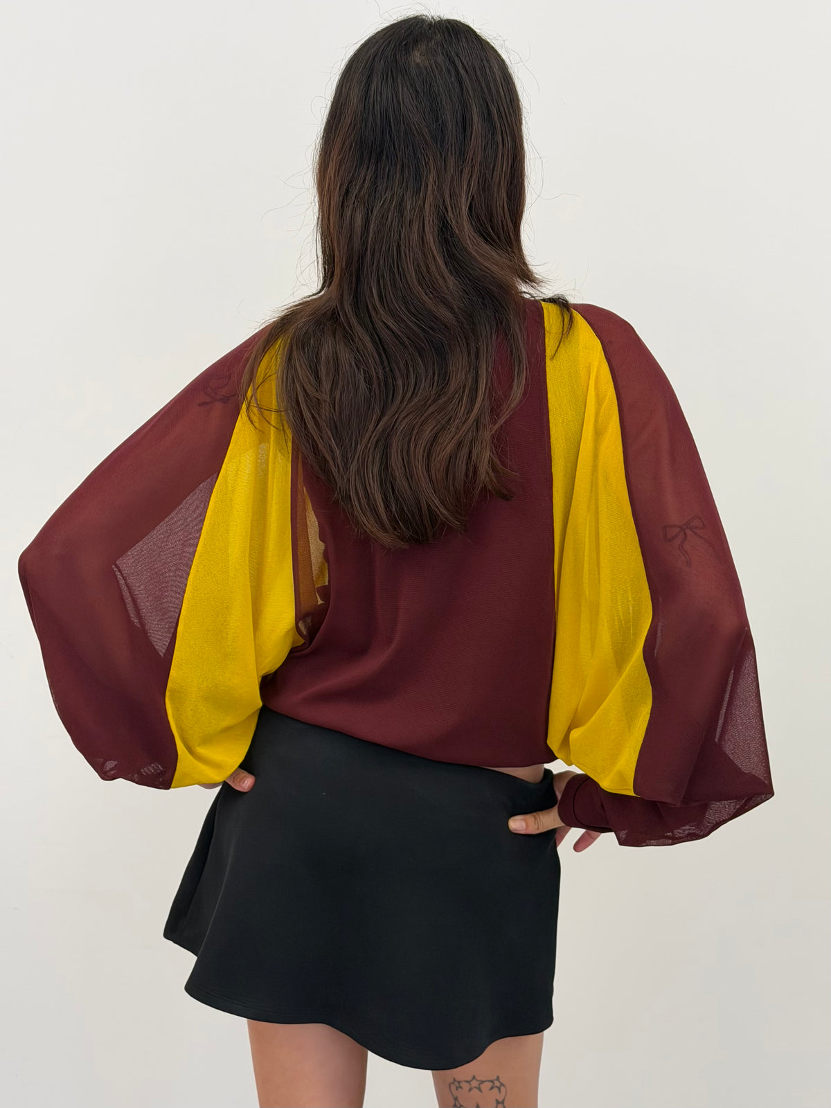 Vintage Jean Paul Gaultier burgundy mesh jumper – Vival Studios
