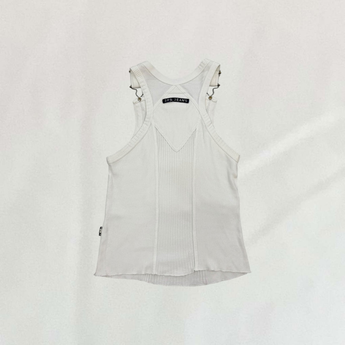 Vintage Jean Paul Gaultier white buckle strap tank – Vival Studios