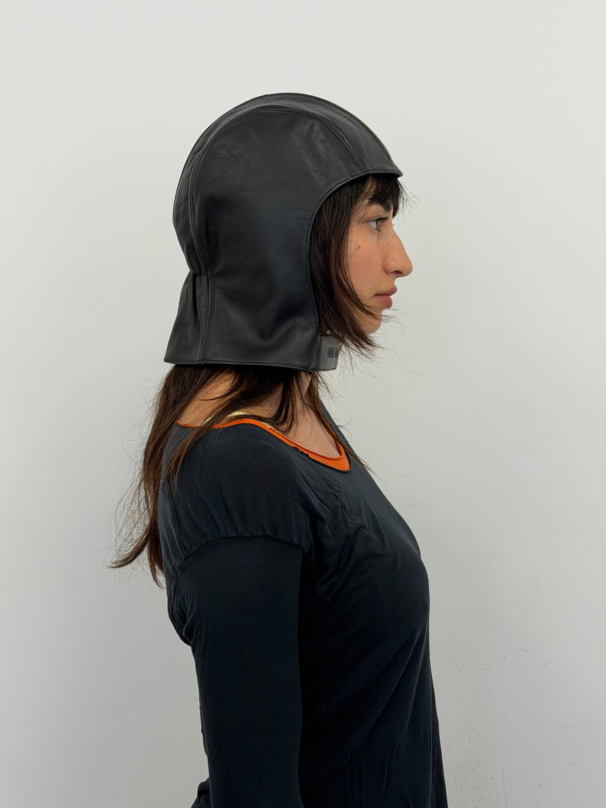 Vintage Miu Miu black leather balaclava – Vival Studios