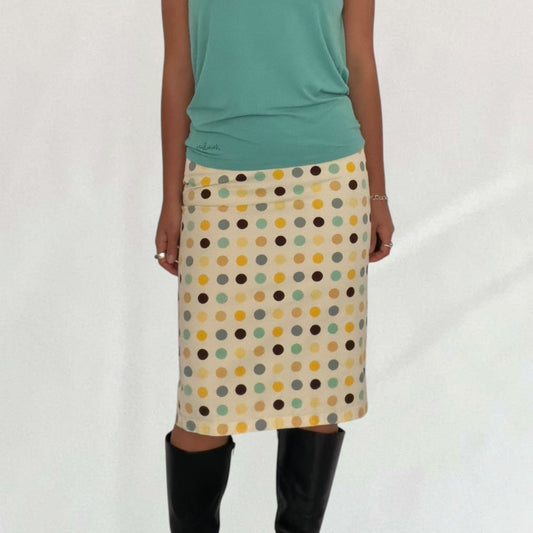 Vintage Prada cream polka dot midi skirt – Vival Studios