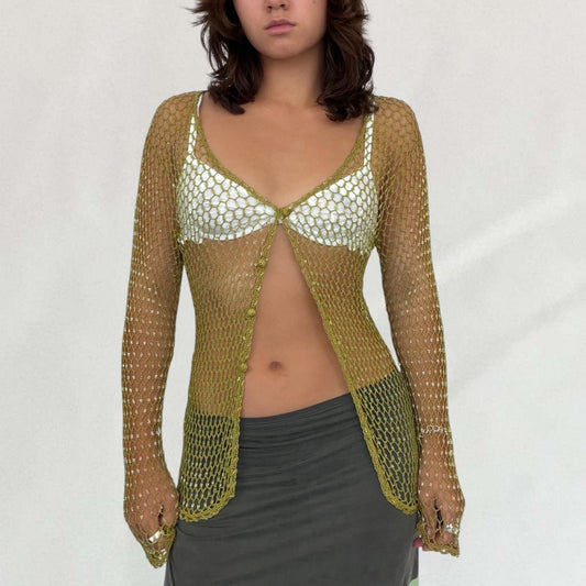 Roberto Cavalli netted cardigan