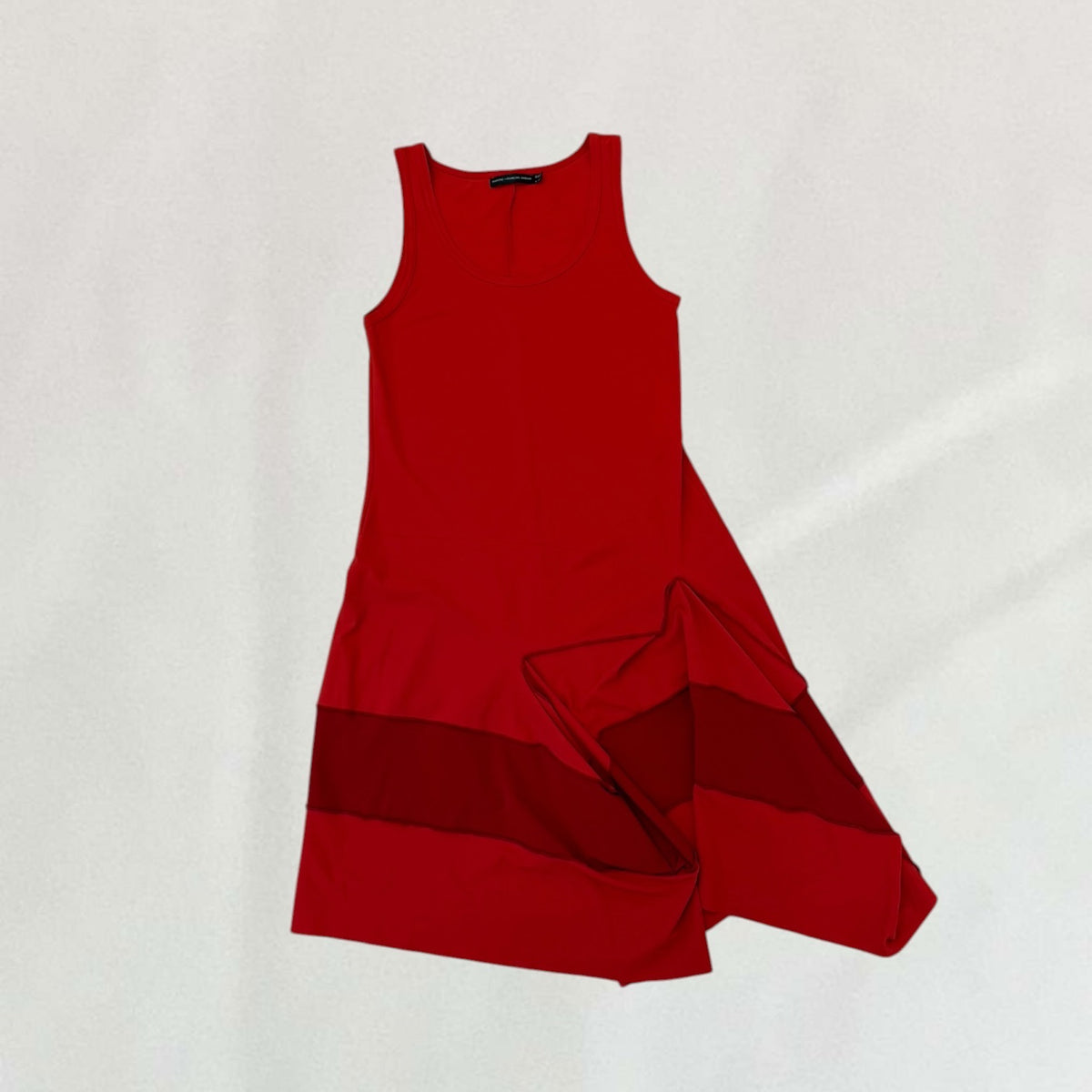 Vintage Marithé + François Girbaud red gathered midi dress – Vival Studios