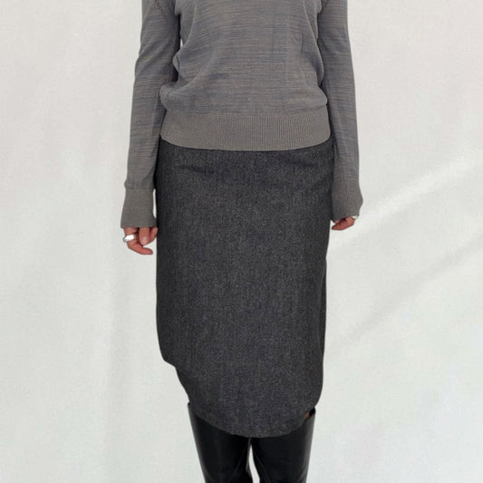 Vintage Vivienne Westwood grey gathered midi skirt – Vival Studios