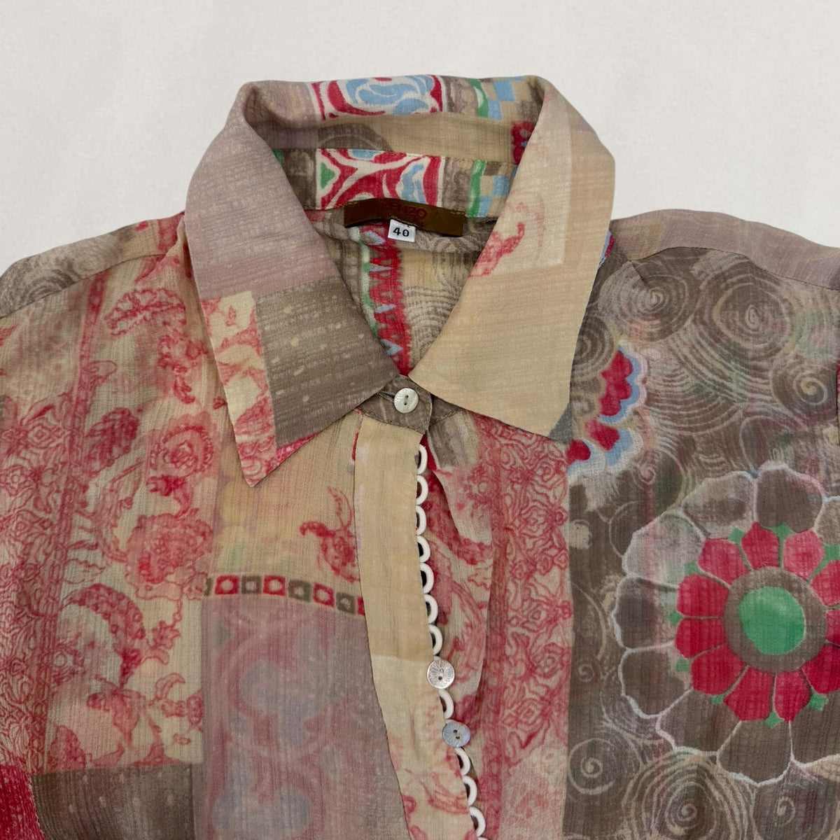 Kenzo asymmetric shirt