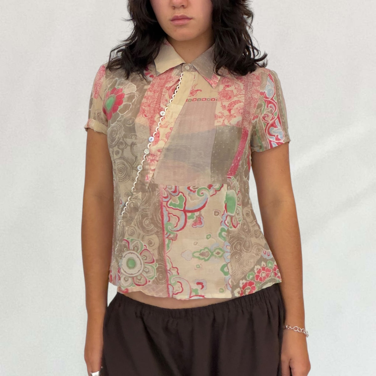 Kenzo asymmetric shirt