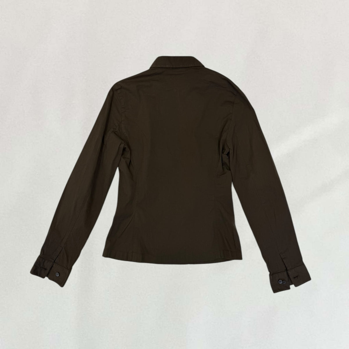 Prada asymmetric button-up jacket