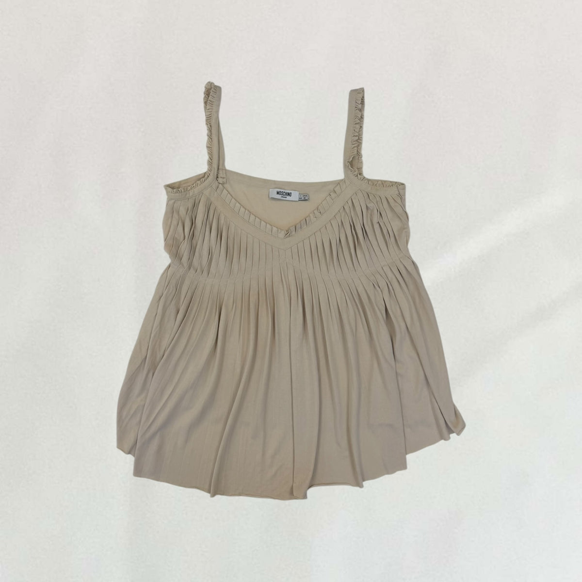 Moschino pleated babydoll cami top