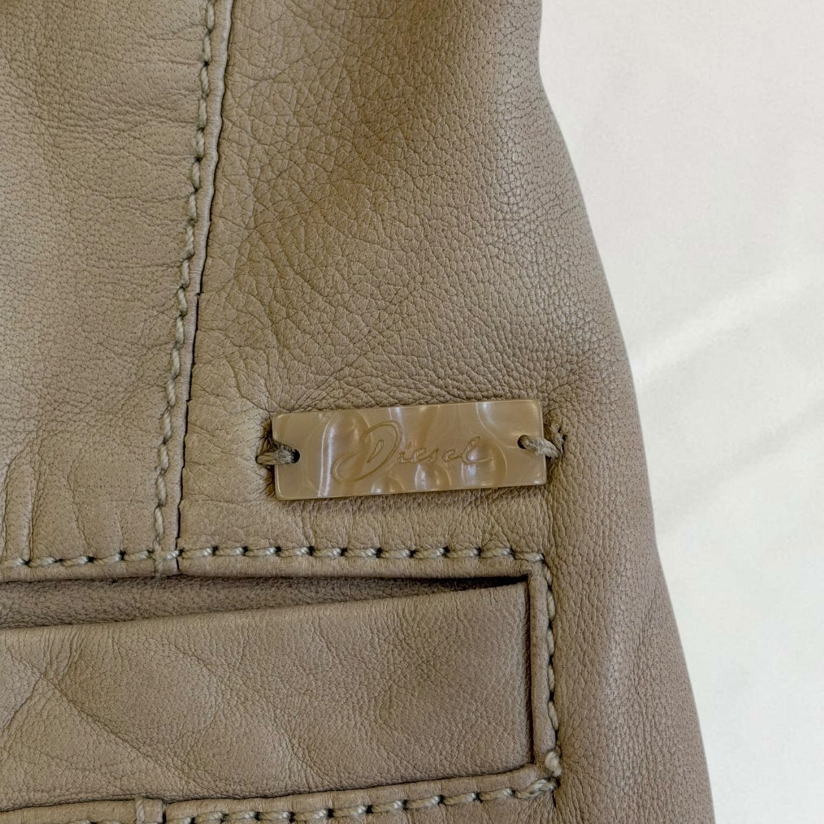 Diesel leather waistcoat