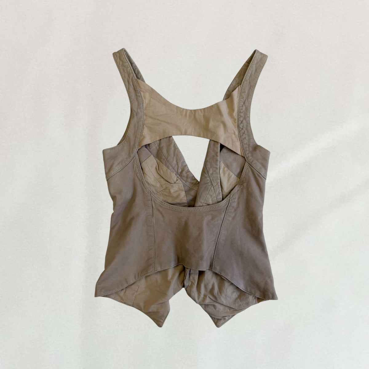Diesel leather waistcoat