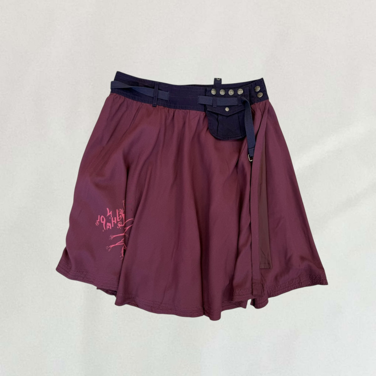 Diesel midi wrap skirt