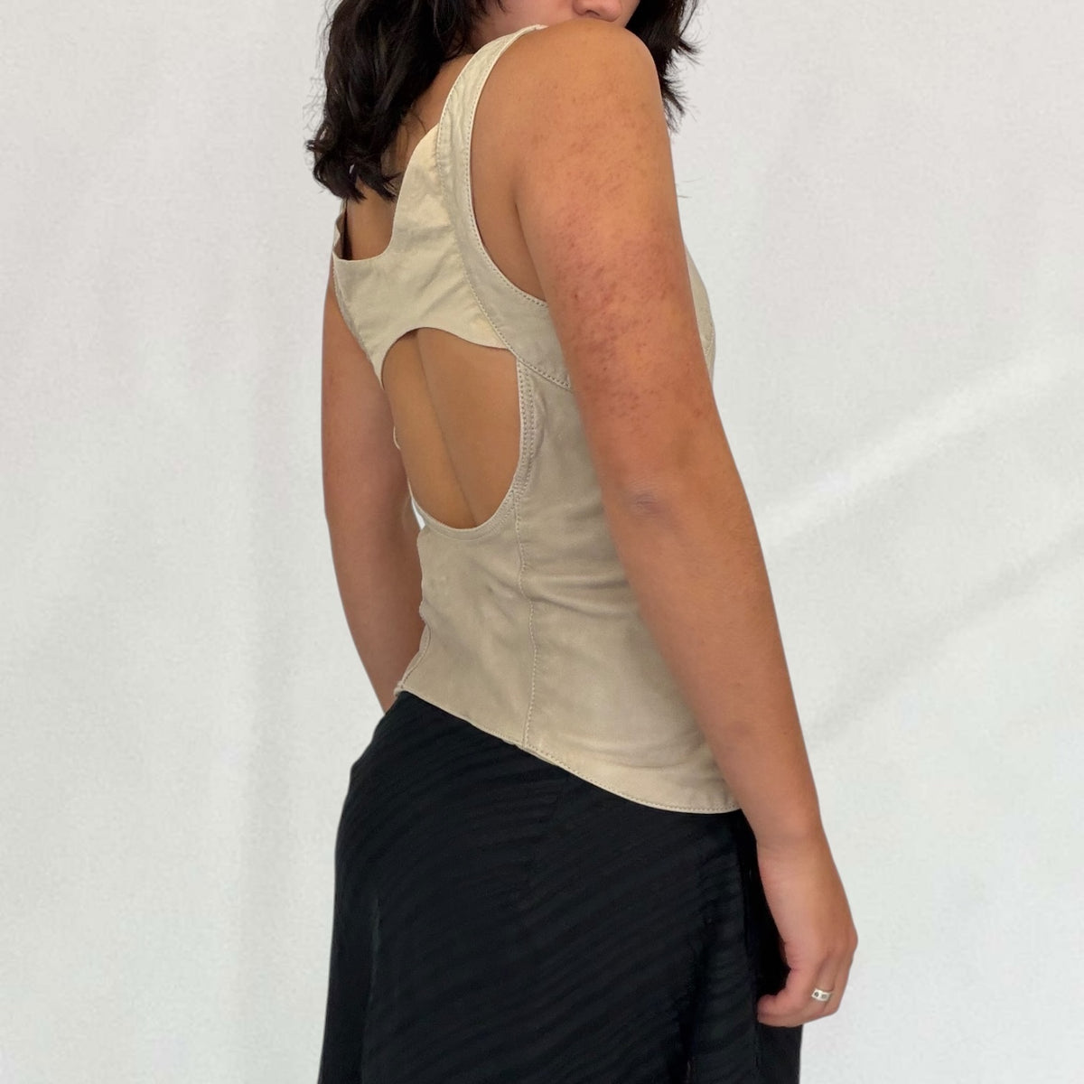 Diesel leather waistcoat