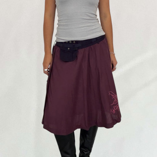 Diesel midi wrap skirt