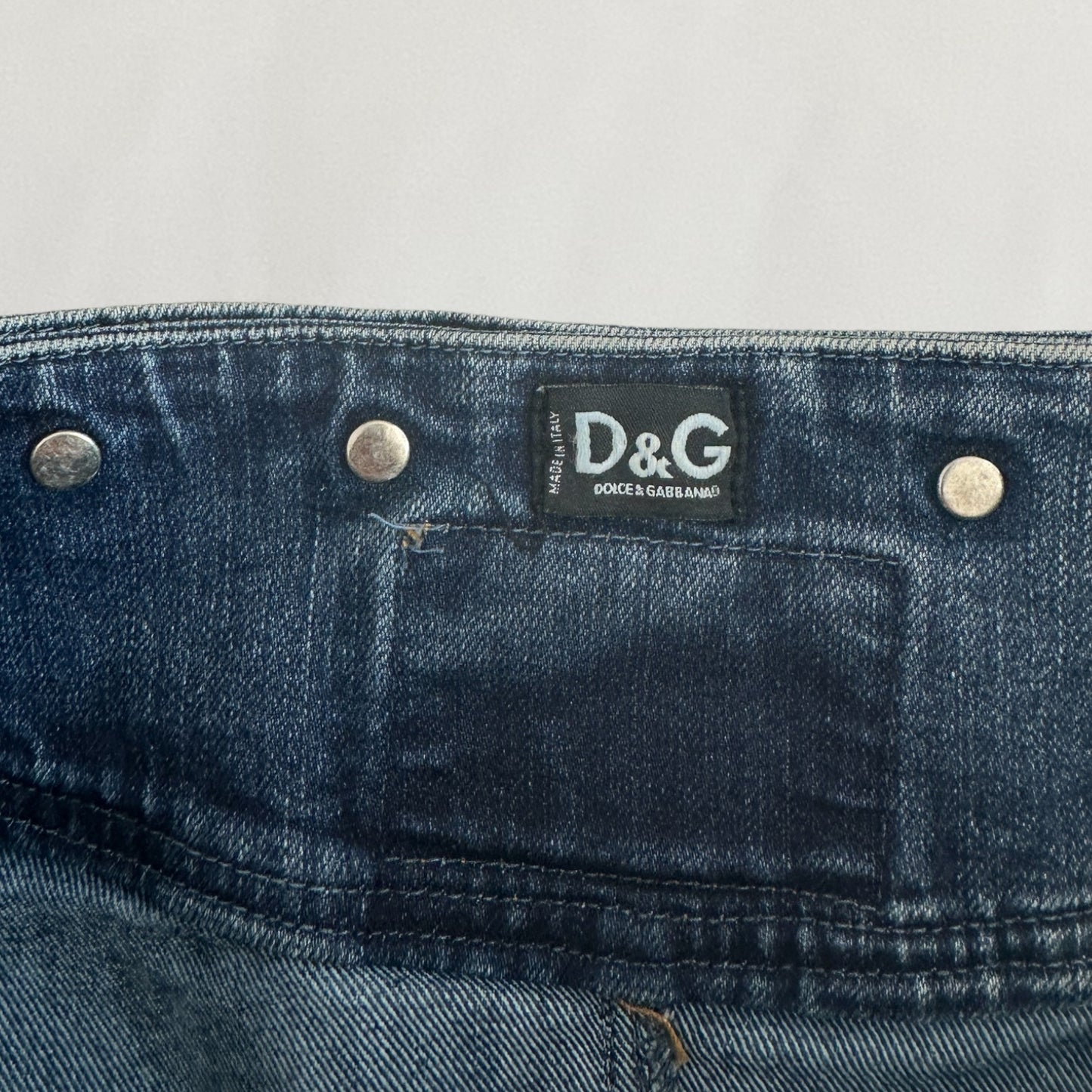 Dolce & Gabbana denim miniskirt