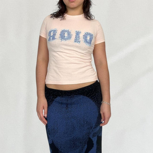 Dior denim print t shirt