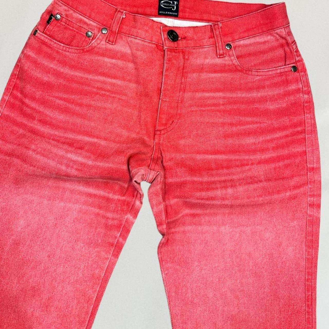 Roberto Cavalli pink jeans