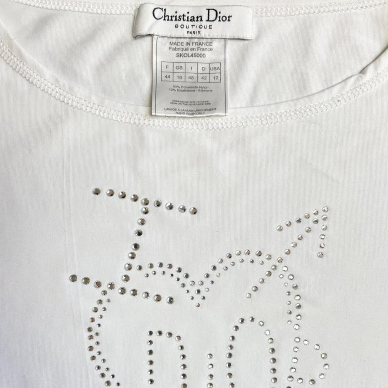 Dior ‘i heart Dior’ rhinestone T shirt